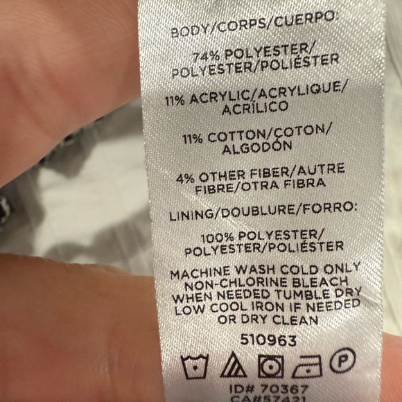 LOFT Multicolor Tweed Mini Skirt with Zipper Accents - Picture 4 of 7